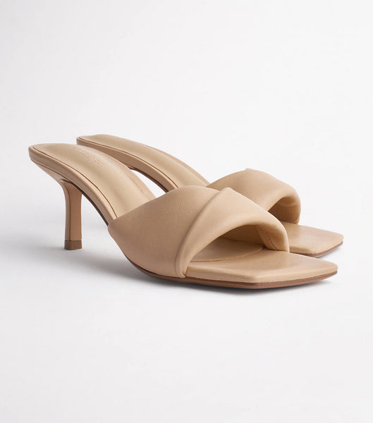 Tony Bianco Alexa Beech Nappa 6.5cm Low Heels Beige | SGZDE68211