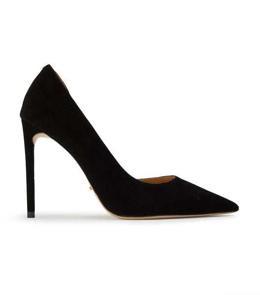 Tony Bianco Alyx Black Suede 10.5cm Court Shoes Black | SGZPD52534