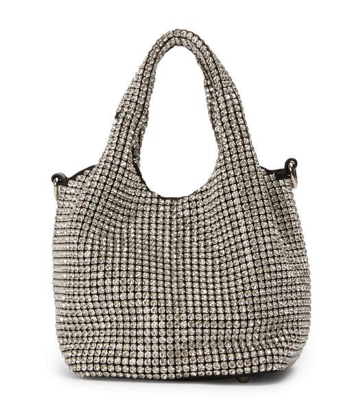 Tony Bianco Angie Clear Crystal Mini Handbags Accessories Silver | ESGHC48461