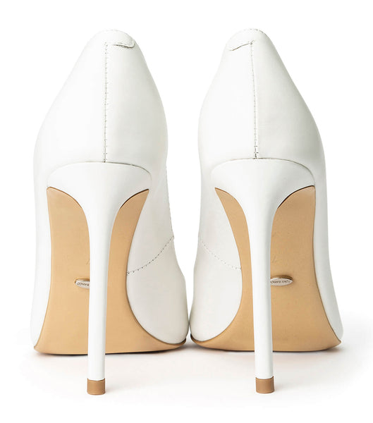 Tony Bianco Anja Milk Capretto 10.5cm Bling Heels White | BSGSD49676