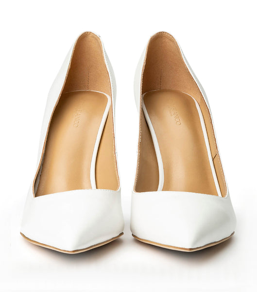 Tony Bianco Anja Milk Capretto 10.5cm Court Shoes White | LSGTR16711