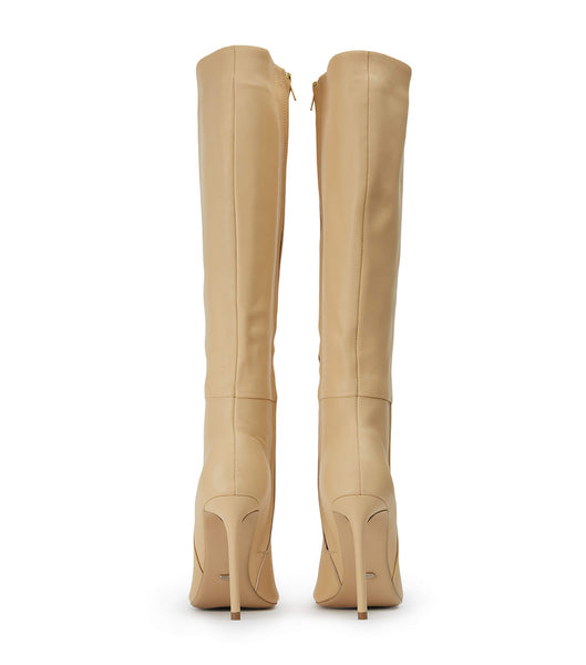 Tony Bianco Apollo Butter Nappa 10.5cm Mid Calf Boots Beige | BSGSD59982