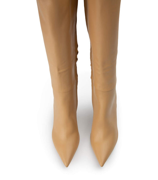 Tony Bianco Apollo Honey Nappa 10.5cm Knee High Boots Orange | USGTG49623