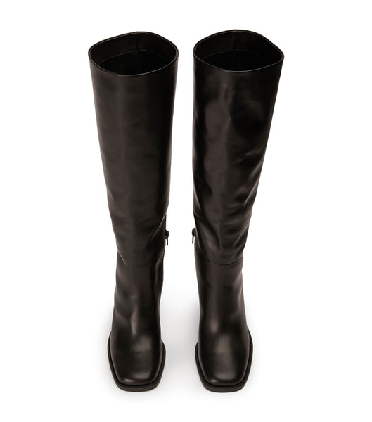 Tony Bianco Asher Black Como 8.5cm Heeled Boots Black | ESGVG67291