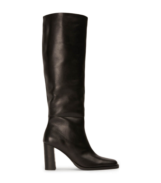 Tony Bianco Asher Black Como 8.5cm Heeled Boots Black | ESGVG67291