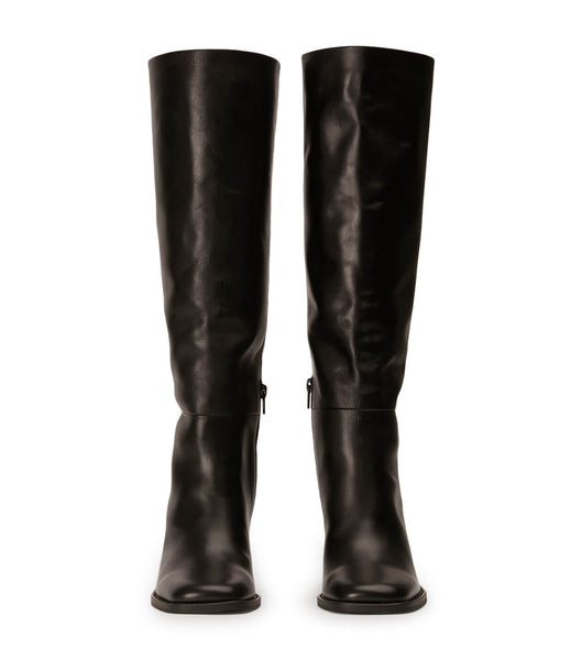 Tony Bianco Asher Black Como 8.5cm Knee High Boots Black | MSGHR58092