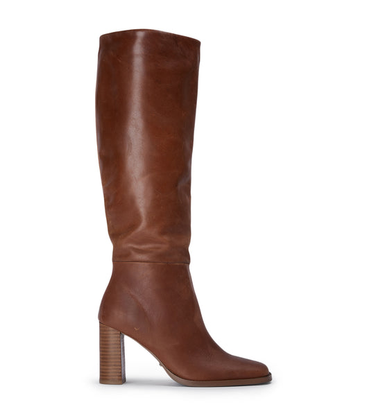 Tony Bianco Asher Cognac 8.5cm Heeled Boots Brown | LSGTR90751