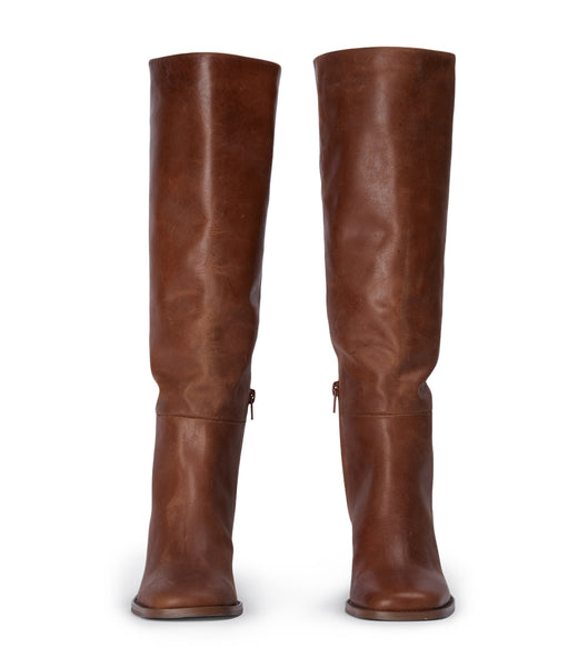 Tony Bianco Asher Cognac 8.5cm Knee High Boots Brown | SGZPD38734