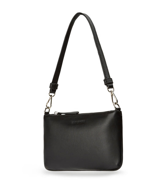 Tony Bianco Banjo Black Leather Shoulder Bag Accessories Black | QSGUV85161