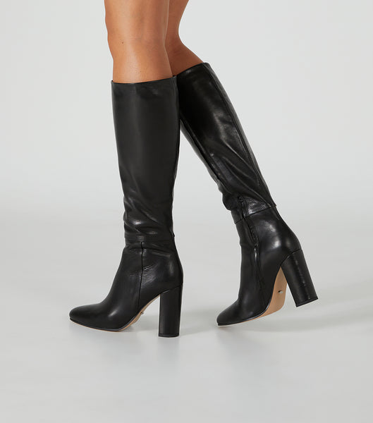 Tony Bianco Bellez Black Venice 9.5cm Heeled Boots Black | ESGVG94336