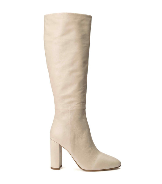 Tony Bianco Bellez Vanilla Venice 9.5cm Mid Calf Boots Light Yellow | TSGPQ53407