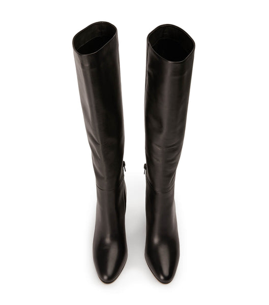 Tony Bianco Boss Black Como 9.5cm Knee High Boots Black | SGNZX74179