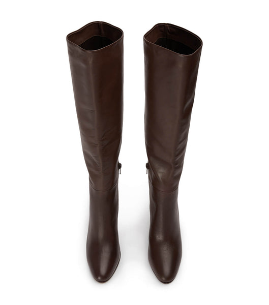 Tony Bianco Boss Choc Como 9.5cm Heeled Boots Chocolate | SGJKU15562