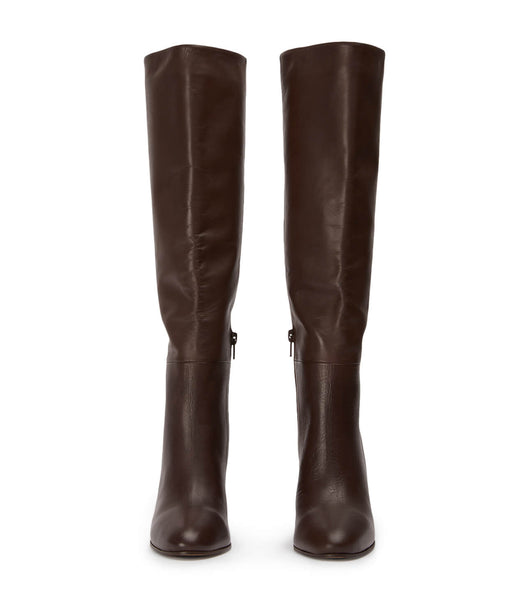 Tony Bianco Boss Choc Como 9.5cm Heeled Boots Chocolate | SGJKU15562