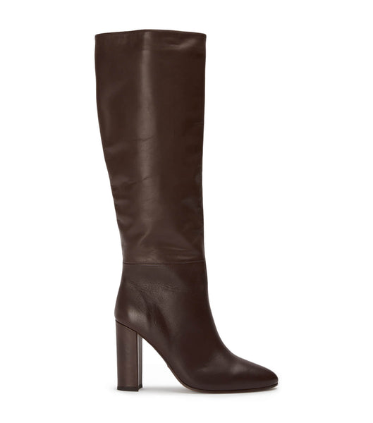 Tony Bianco Boss Choc Como 9.5cm Knee High Boots Chocolate | XSGGW78872