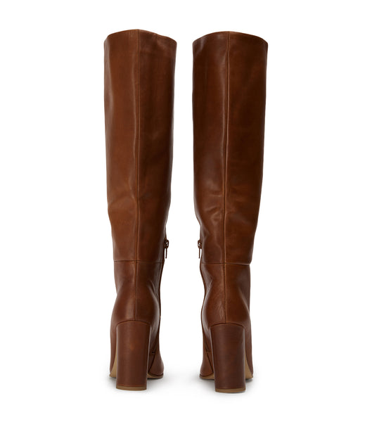 Tony Bianco Boss Cognac 9.5cm Mid Calf Boots Brown | USGND67854