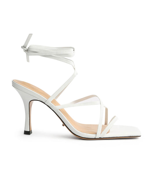 Tony Bianco Caden White Sheep Nappa 8.5cm Stiletto Heels White | XSGGW51368