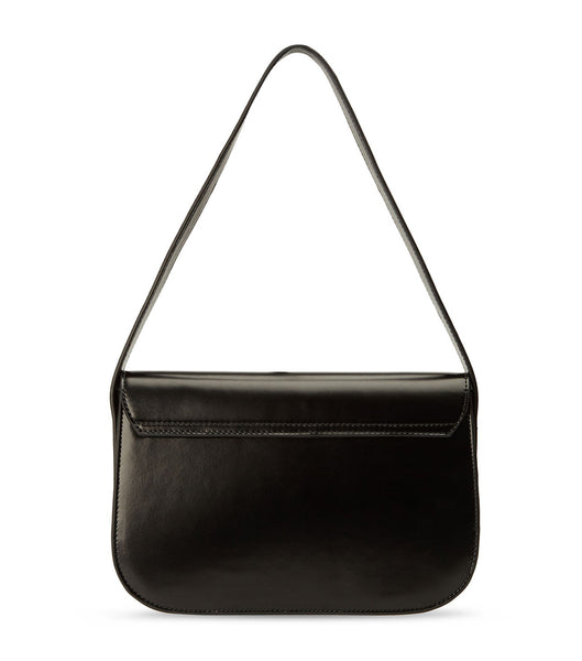 Tony Bianco Cecil Black Leather Shoulder Bag Accessories Black | BSGSO16392