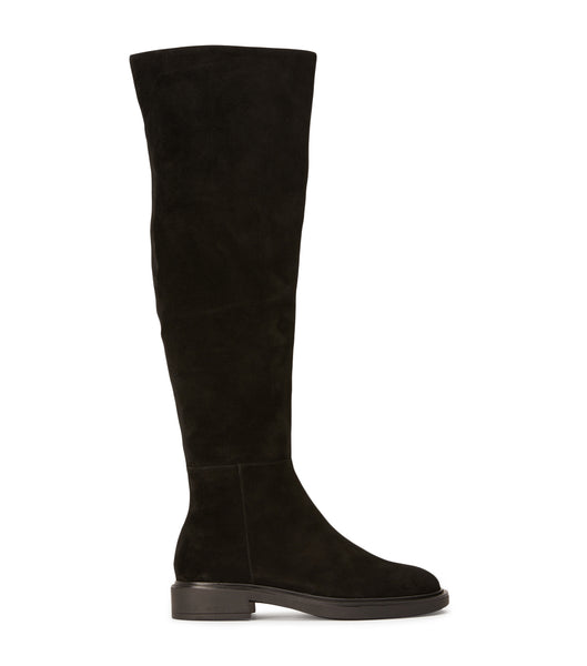 Tony Bianco Chasey Black Suede 4.5cm Knee High Boots Black | BSGSD32919