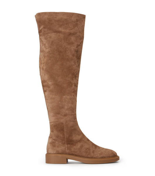 Tony Bianco Chasey Saddle Suede 4.5cm Knee High Boots Brown | SGIIZ37444