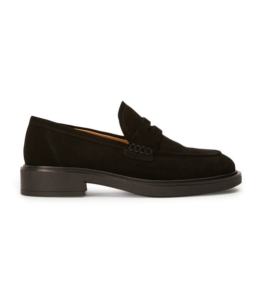 Tony Bianco Cherish Black Suede 4.5cm Loafers Black | TSGWZ98564