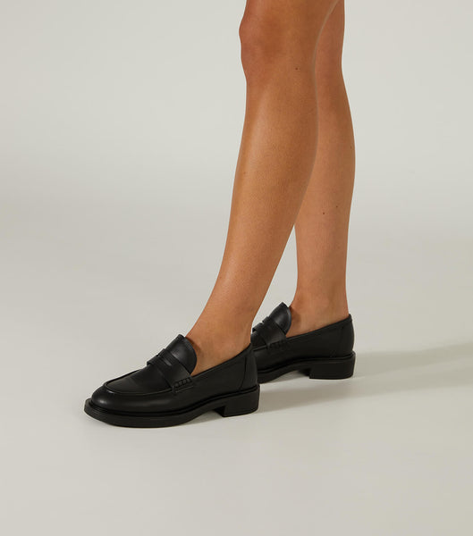 Tony Bianco Cherish Black Turin 4.5cm Loafers Black | LSGTR76699