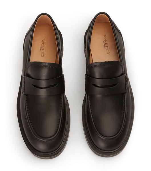 Tony Bianco Cherish Black Turin 4.5cm Loafers Black | LSGTR76699