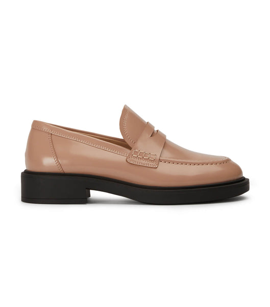 Tony Bianco Cherish Latte Hi Shine 4.5cm Loafers Brown | SGDYB58533