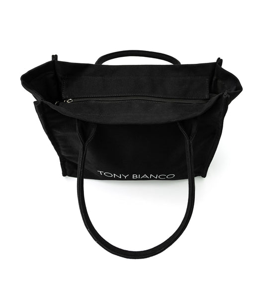 Tony Bianco Claire Black Tote Bag Accessories Black | SGZDE72162