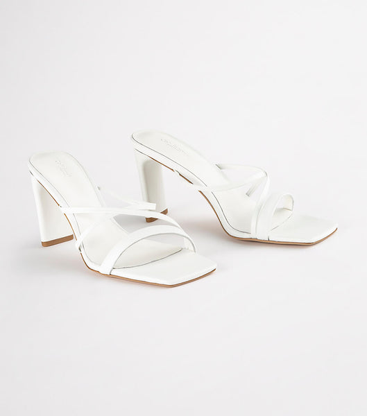 Tony Bianco Classic White Nappa 8.5cm Bridal Heels White | SGDYB32842