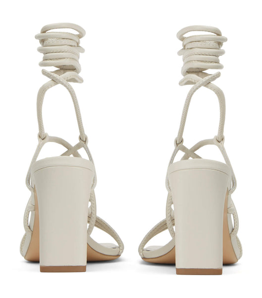 Tony Bianco Cyndi Dove Nappa 8.5cm Strappy Heels White | ESGVG75471