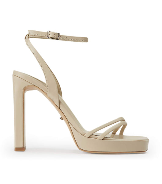 Tony Bianco Dandy Vanilla Capretto 11.5cm Block Heels Light Yellow | SGZPD24377