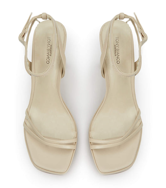 Tony Bianco Dandy Vanilla Capretto 11.5cm Bridal Heels Light Yellow | SSGNY99994