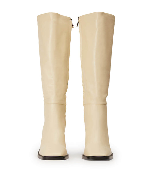 Tony Bianco Darby Ecru Venice 7.5cm Knee High Boots White | DSGVO46608