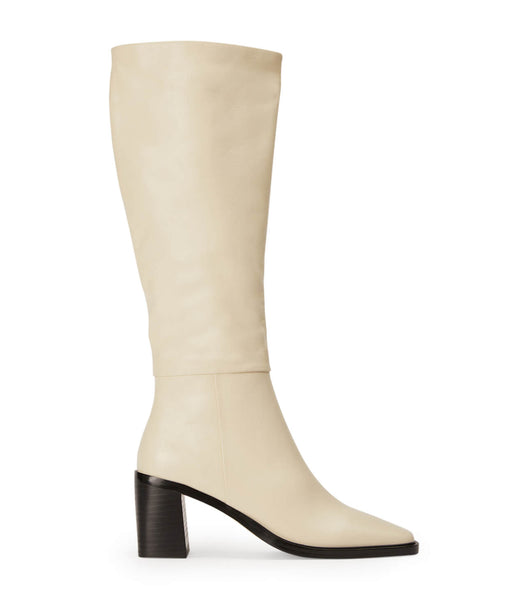 Tony Bianco Darby Ecru Venice 7.5cm Knee High Boots White | DSGVO46608