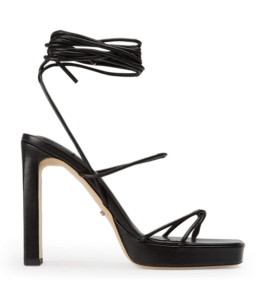 Tony Bianco Deon Black Nappa 11.5cm Platform Shoes Black | DSGVO52485