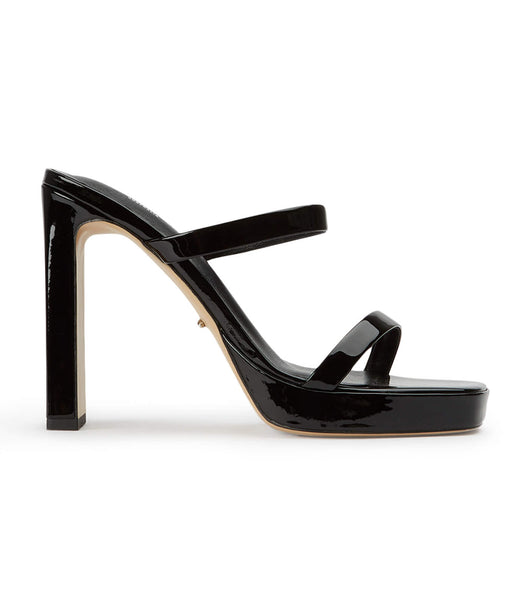 Tony Bianco Diane Black Patent 11.5cm Block Heels Black | GSGUC77454