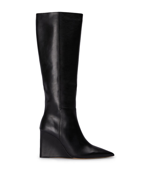 Tony Bianco Drake Black Como 9.5cm Heeled Boots Black | TSGPQ98420