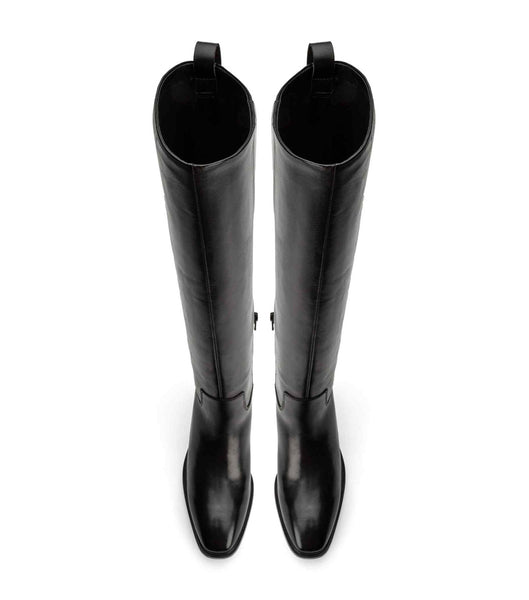 Tony Bianco Eleanor Black Como 4cm Knee High Boots Black | ESGHC27398