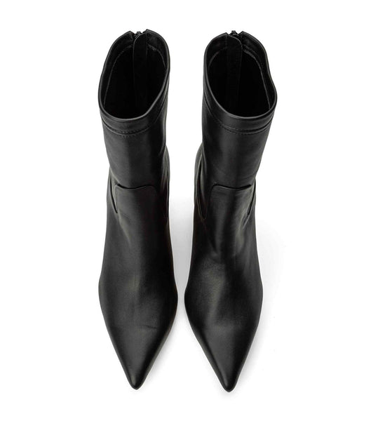 Tony Bianco Ellie Black Nappa 8.5cm Ankle Boots Black | SGEGJ90777