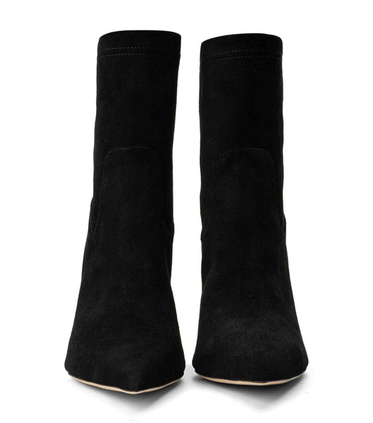 Tony Bianco Ellie Black Suede 8.5cm Ankle Boots Black | SGCVG55875