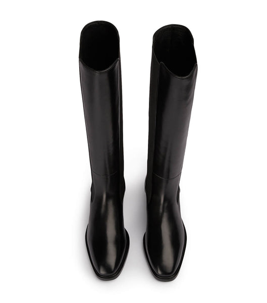 Tony Bianco Emrata Black Como 4cm Knee High Boots Black | SGXMI24380