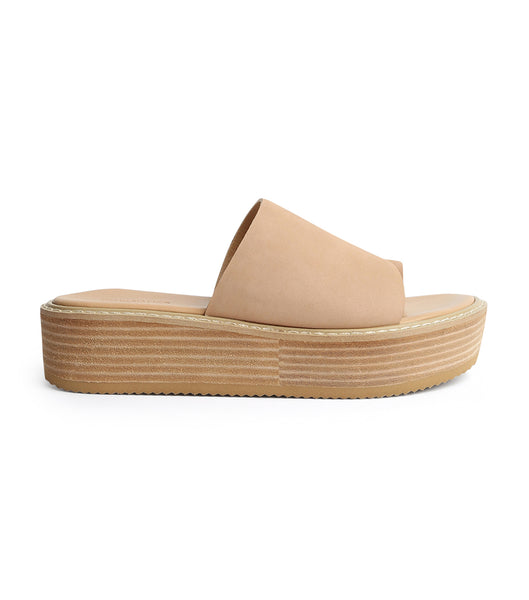 Tony Bianco Energy Skin 4.5cm Flat Sandals Skin Color | ESGVG52559