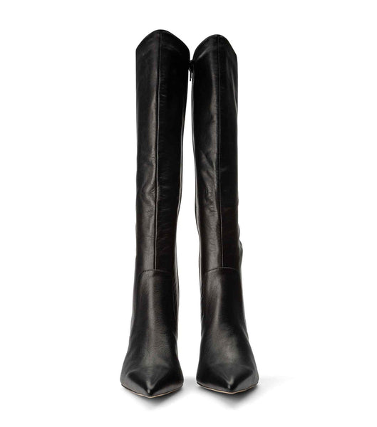 Tony Bianco Epic Black Venice 8.5cm Heeled Boots Black | SGJVR49172