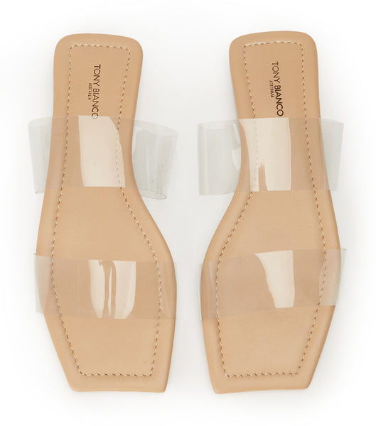 Tony Bianco Etro Clear Vinylite/Skin 1.5cm Sandals Skin Color | LSGTR34643