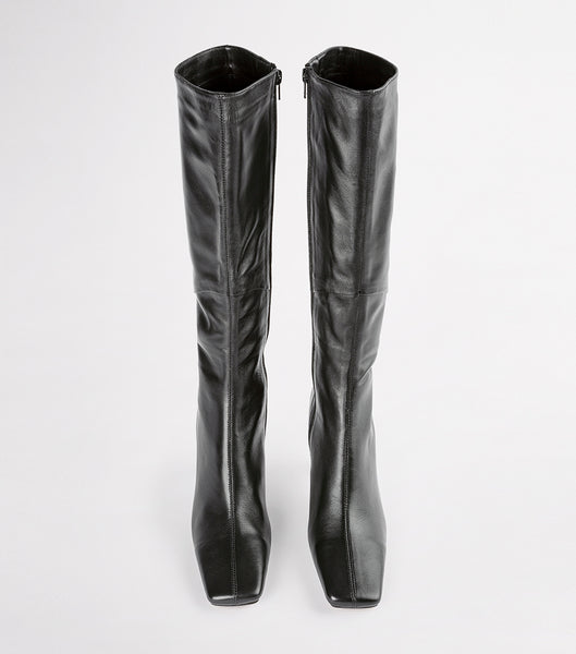 Tony Bianco Fantasy Black Venice 8cm Knee High Boots Black | SGICD71755