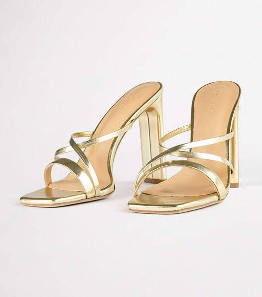 Tony Bianco Fior Gold Nappa Metallic 11cm Event Heels Gold / Metal | LSGTR27293