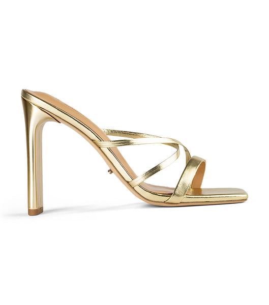 Tony Bianco Fior Gold Nappa Metallic 11cm Event Heels Gold / Metal | LSGTR27293