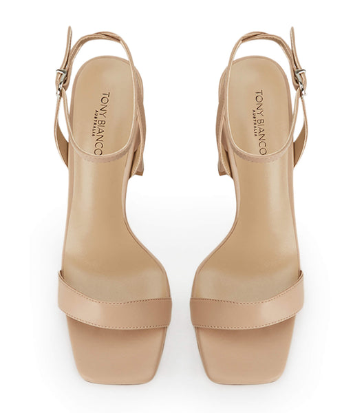 Tony Bianco Flynn Skin Nappa 10.5cm Block Heels Skin Color | ESGVG57873