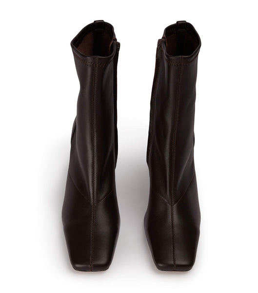 Tony Bianco Fomo Chocolate Nappa 8cm Heeled Boots Chocolate | GSGUC82726